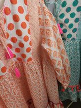Laden Sie das Bild in den Galerie-Viewer, Tunika-Kleid "PAULA" orange