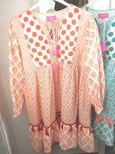 Laden Sie das Bild in den Galerie-Viewer, Tunika-Kleid "PAULA" orange