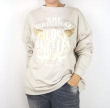 Laden Sie das Bild in den Galerie-Viewer, Sweatshirt &quot;LOS ANGELES&quot; (Cremeweiß)
