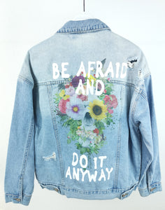 Jeansjacke "FLOWERS"