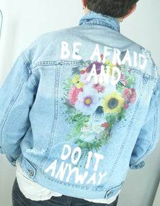 Jeansjacke "FLOWERS"