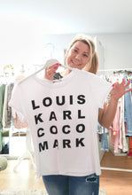 Laden Sie das Bild in den Galerie-Viewer, T-Shirt &quot;LOUIS...&quot; weiß
