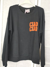 Laden Sie das Bild in den Galerie-Viewer, Sweatshirt &quot;CIAO CIAO&quot; schwarz
