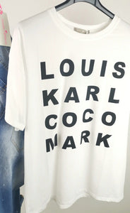 T-Shirt "LOUIS..." weiß