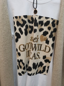 T-Shirt "WILD IDEAS" beige