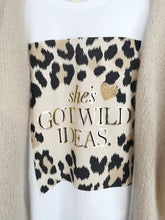 Laden Sie das Bild in den Galerie-Viewer, T-Shirt &quot;WILD IDEAS&quot; beige
