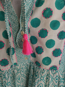 Tunika-Kleid "PAULA" grün