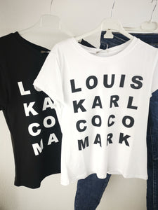 T-Shirt "LOUIS..." weiß
